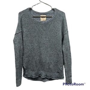 Hollister XS Gray Oversized Knit Sweater